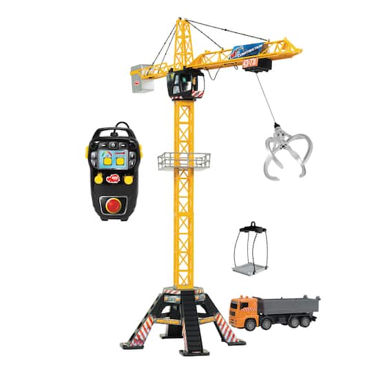 Dickie Toys Mega Crane Remote Control Set with Truck